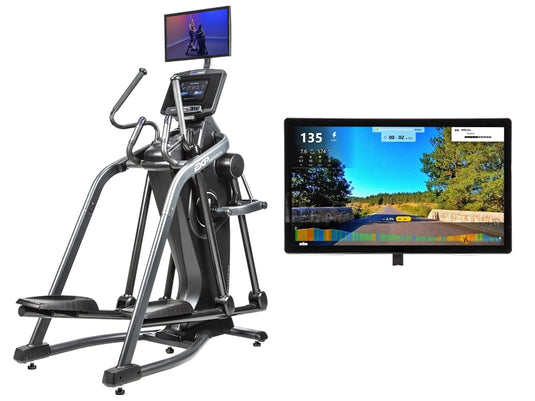 BodyCraft E1200 LCD Adjustable-Stride Elliptical Package